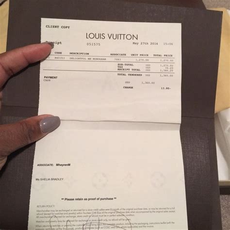 louis vuitton bag receipt|louis vuitton receipt maker.